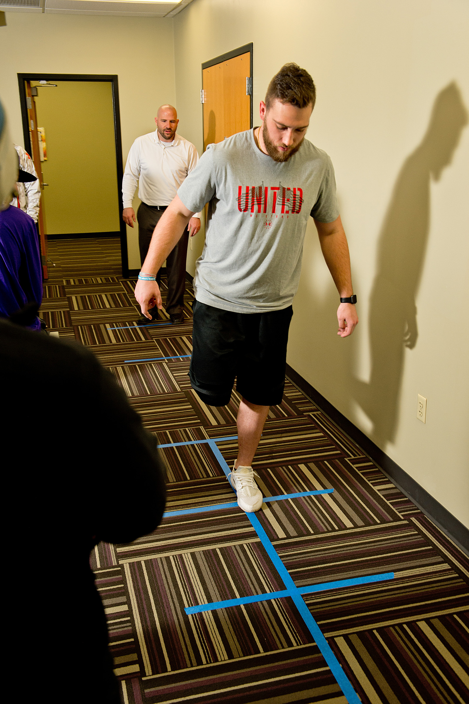 Physical education student in a classroom 