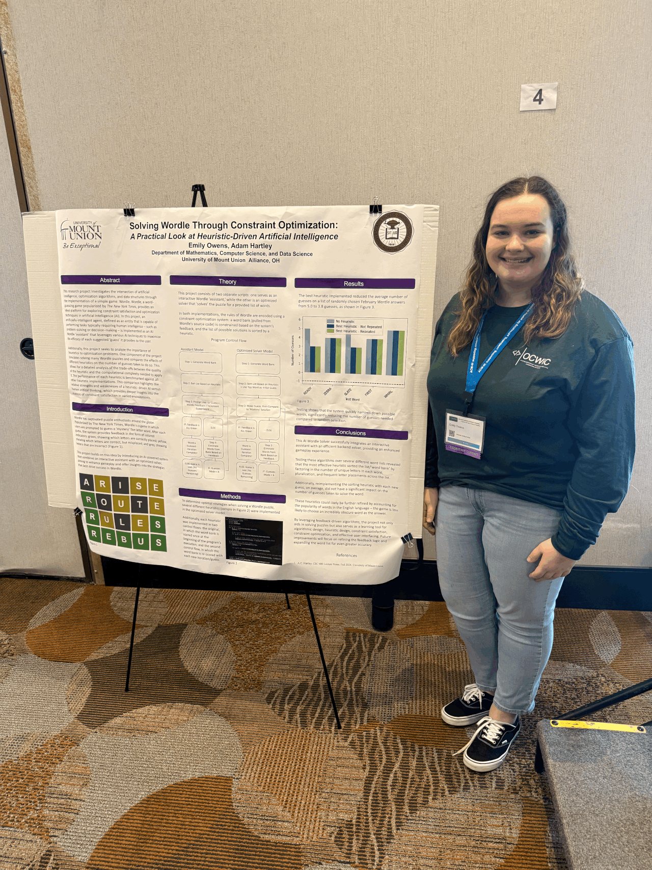 owens presenting research at conference