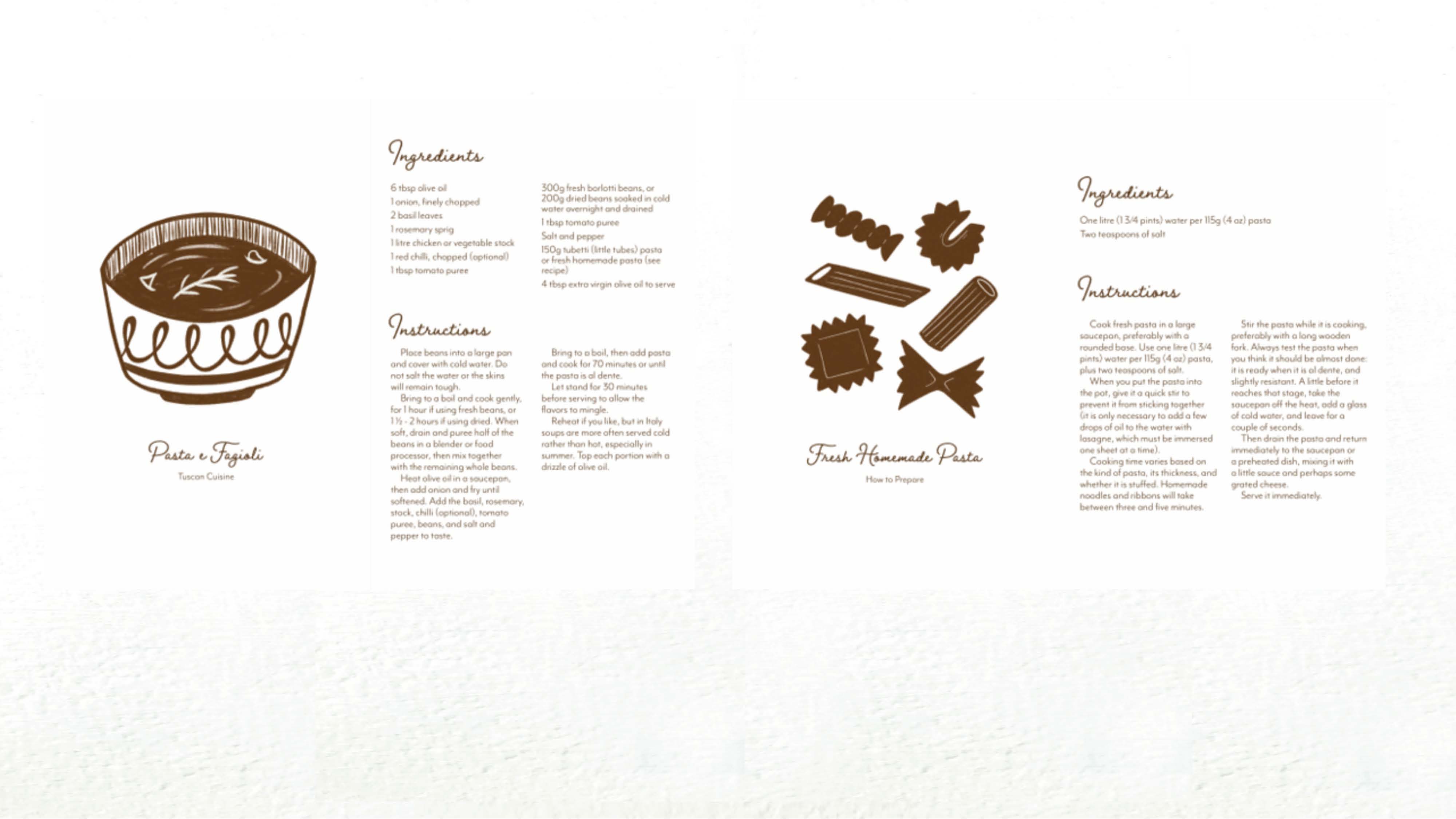 Teresa Woerther. “Recipes from Italy”, zine, digital design, 2021.