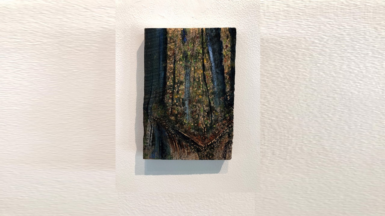 Joan Staufer, Place (II), oil on wood, 6.5”x9”, 2017. Price on Request