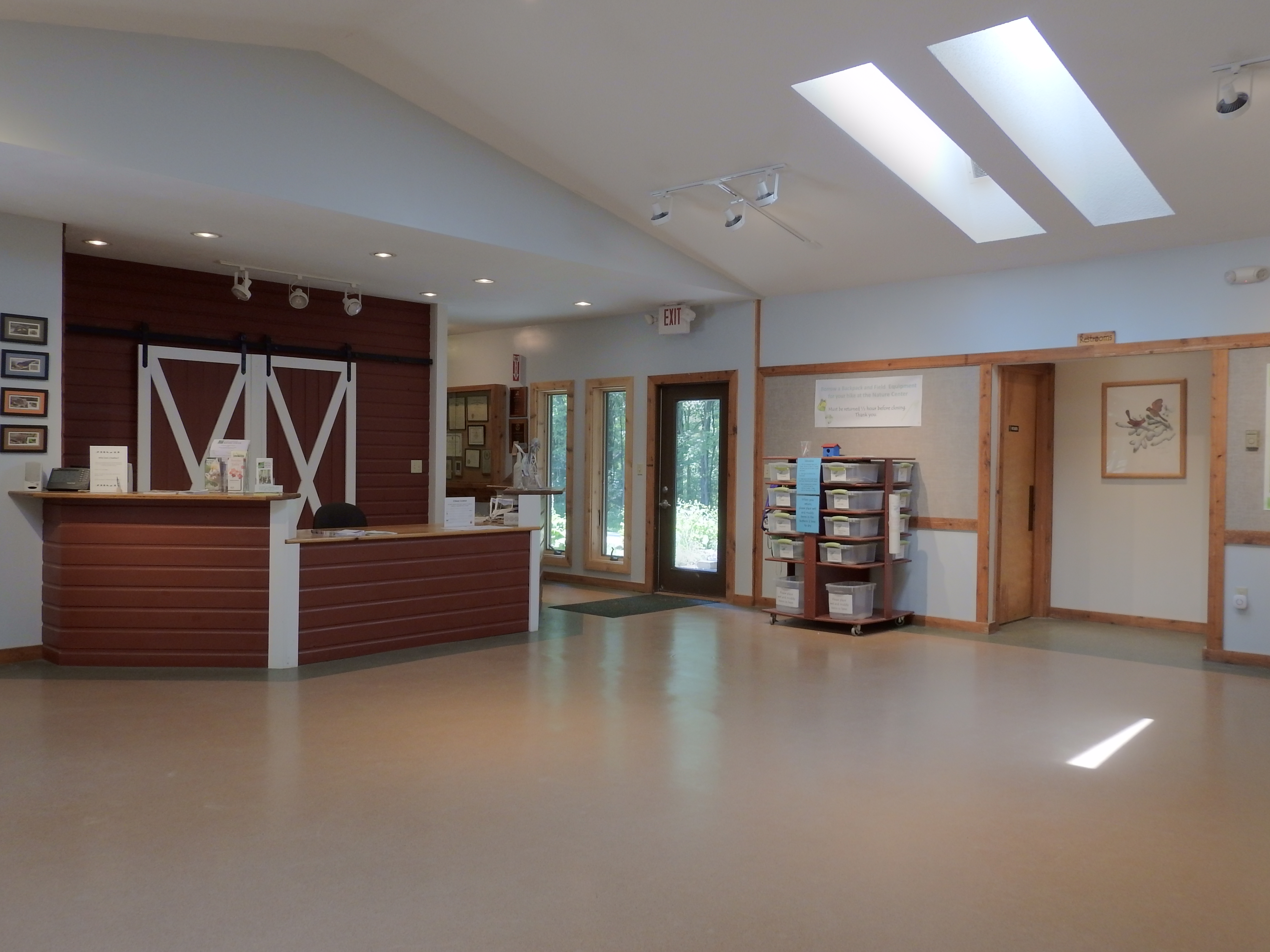 Nature Center Visitors Center lobby