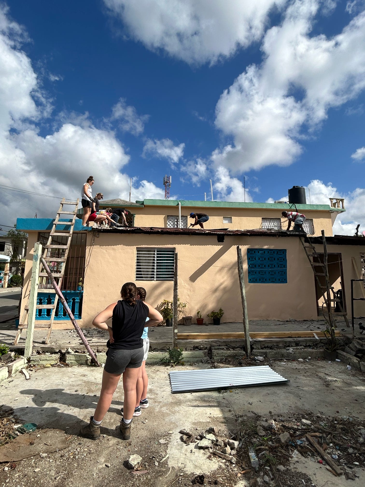 Students in the Dominican at work