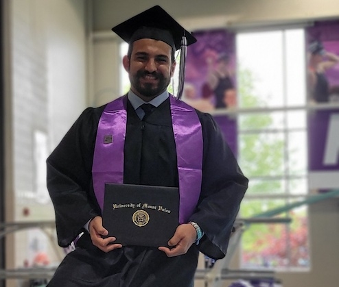 Betscakos '23 at graduation