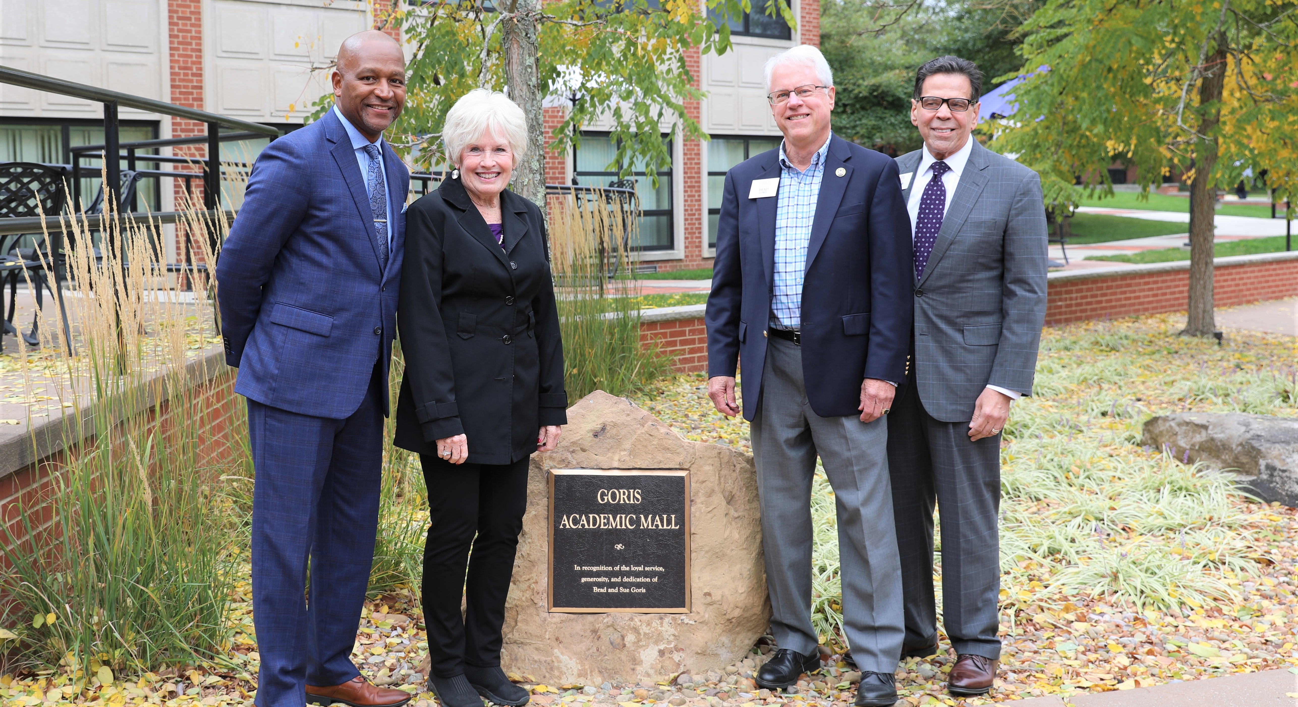 king, gorises and gervasi at dedication