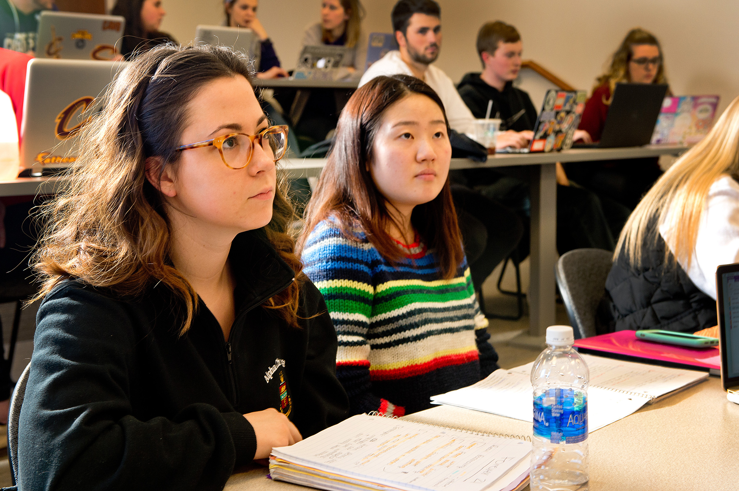 Students in a Mount Union classroom 