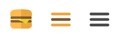 Hamburger to hamburger menu icons